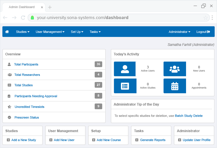 Admin Dashboard