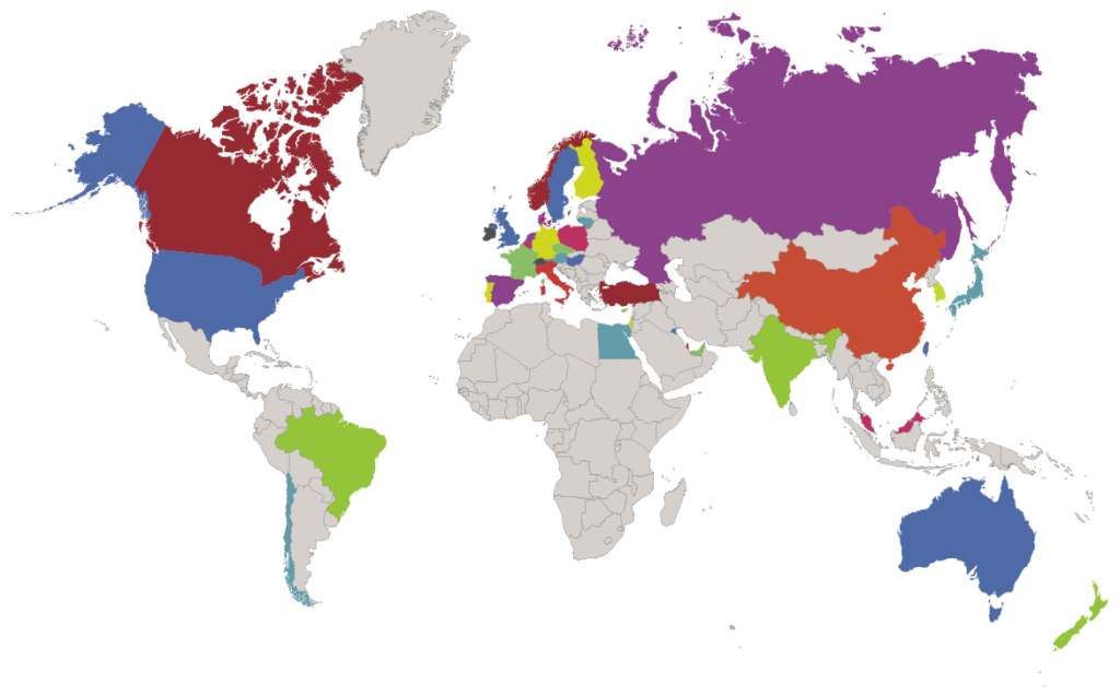 countries-map Our Customers