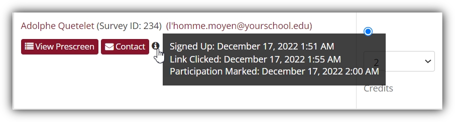Participant Tooltip Info for Online Study
